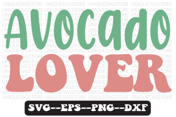 Avocado Lover Groovy Retro Svg Design