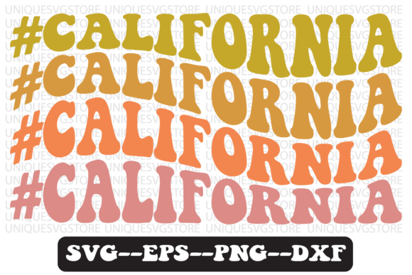 California Groovy Retro Svg Design Review