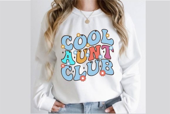 Cool Aunt Club Retro SVG Design