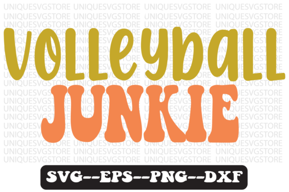 Volleyball Junkie Retro Svg Design Review