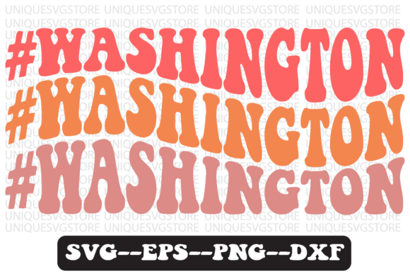 Washington Groovy Retro Svg Design Review